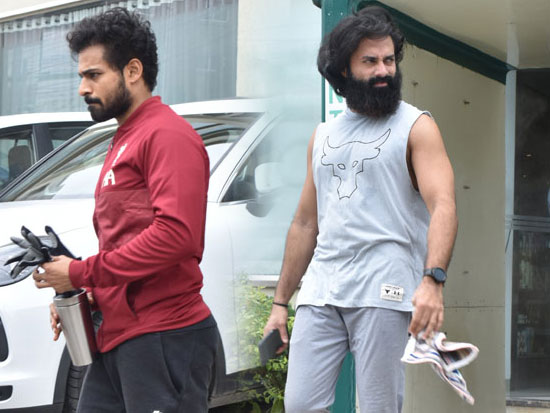 Navdeep And vaishnav Post Gym Session In Hyderabad